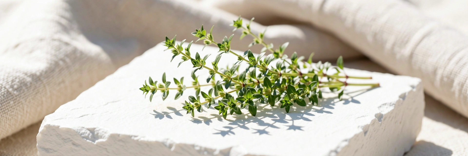Botanische Studie auf Kalkstein